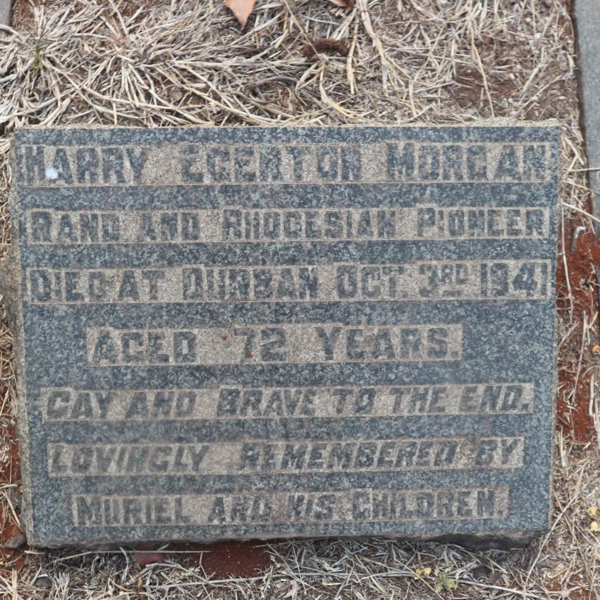 MORGAN Harry Egerton -1941