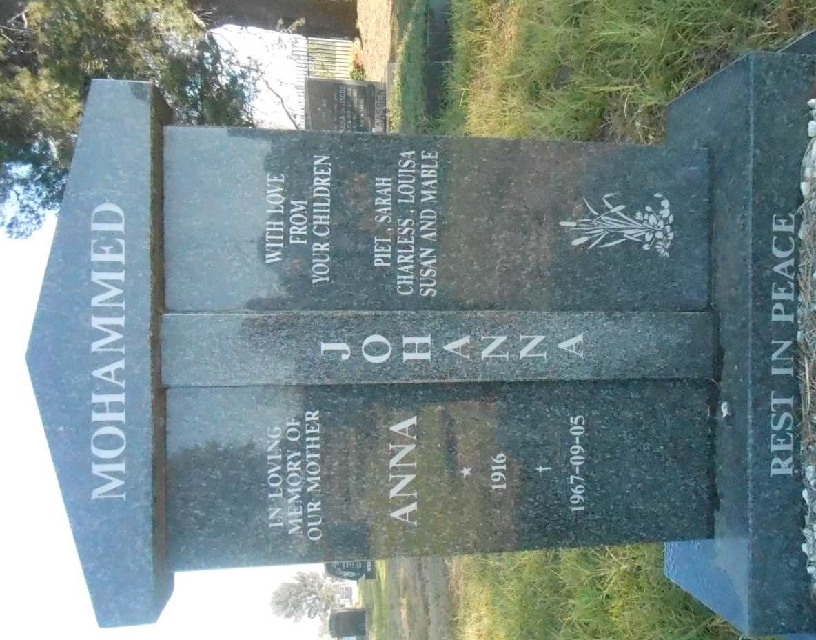 MOHAMMED Johanna 1916-1967