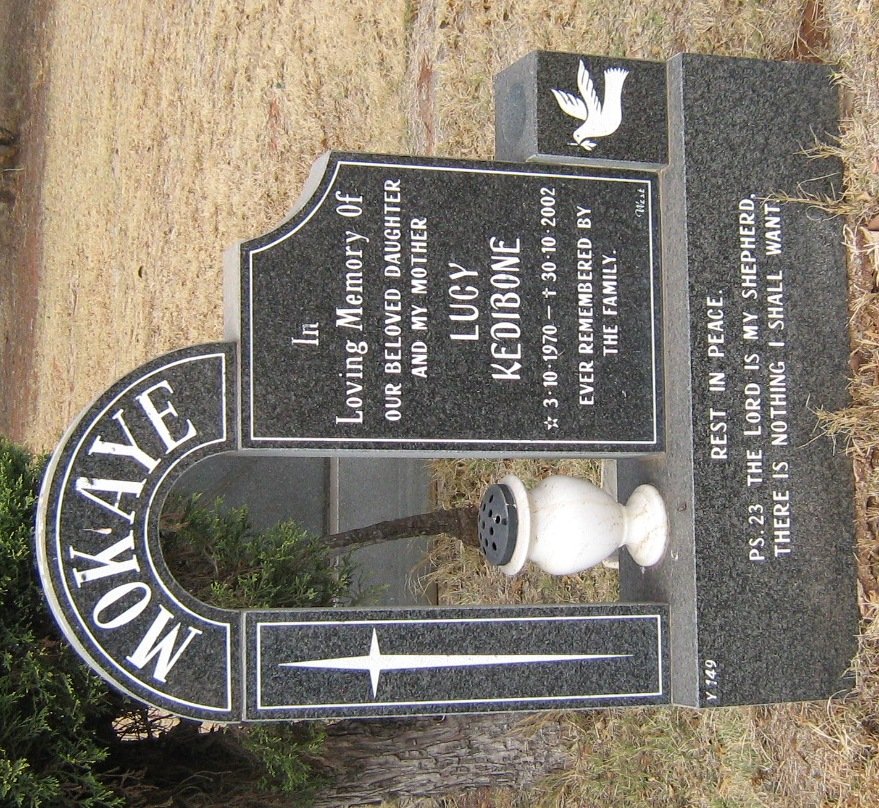 MOKAYE Lucy Kedibone 1970-2002