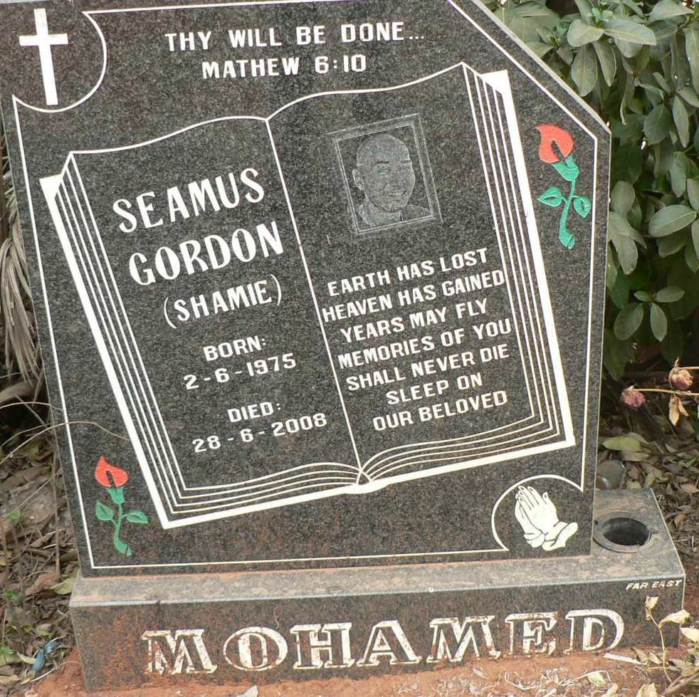 MOHAMED Seamus Gordon 1975-2008