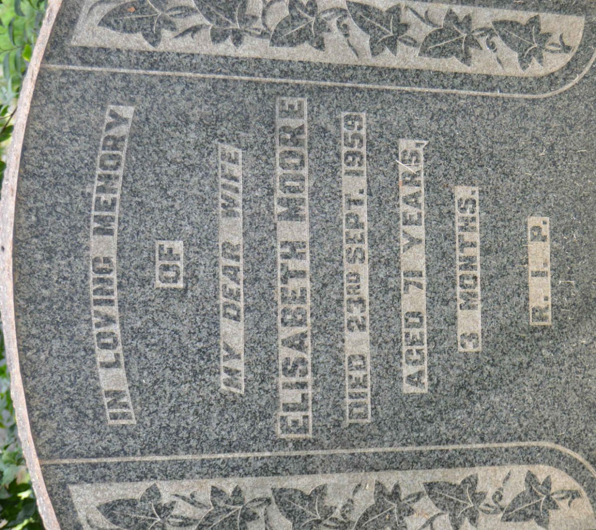 MOORE Elisabeth -1959