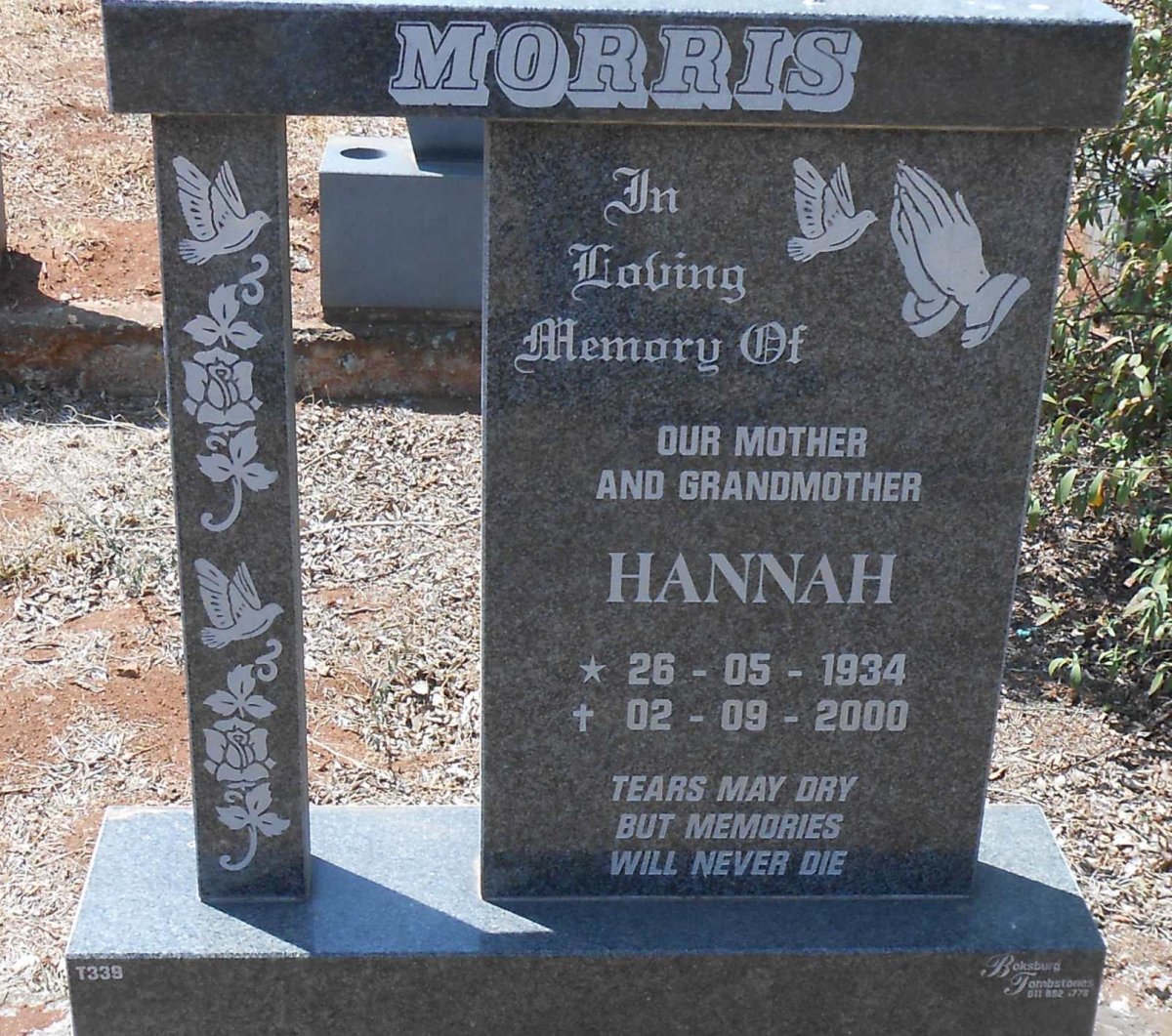 MORRIS Hannah 1934-2000