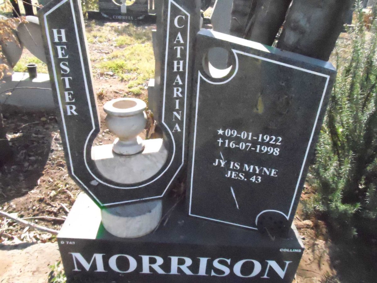 MORRISON Hester Catharina 1922-1998