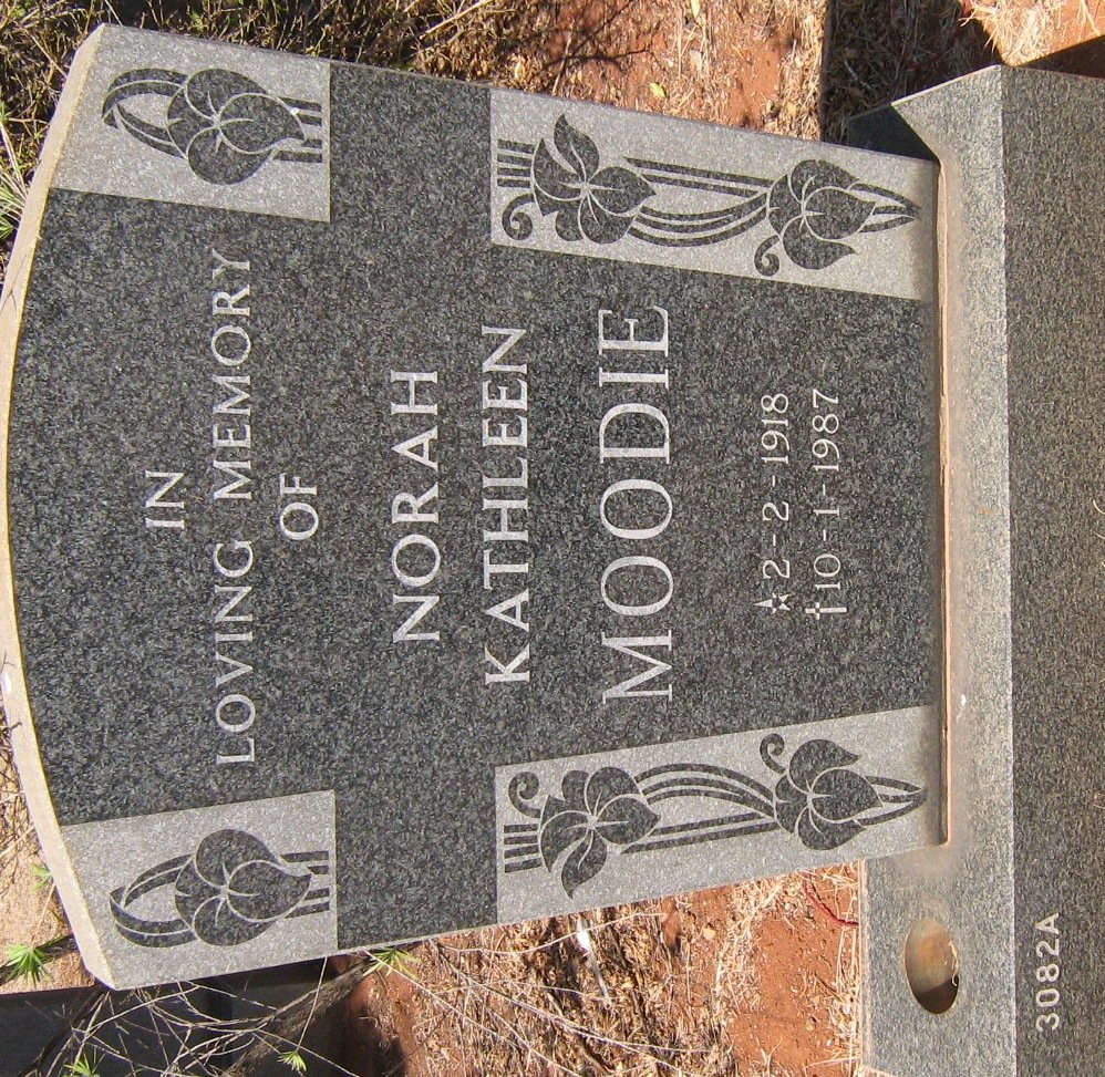 MOODIE Norah Kathleen 1918-1987
