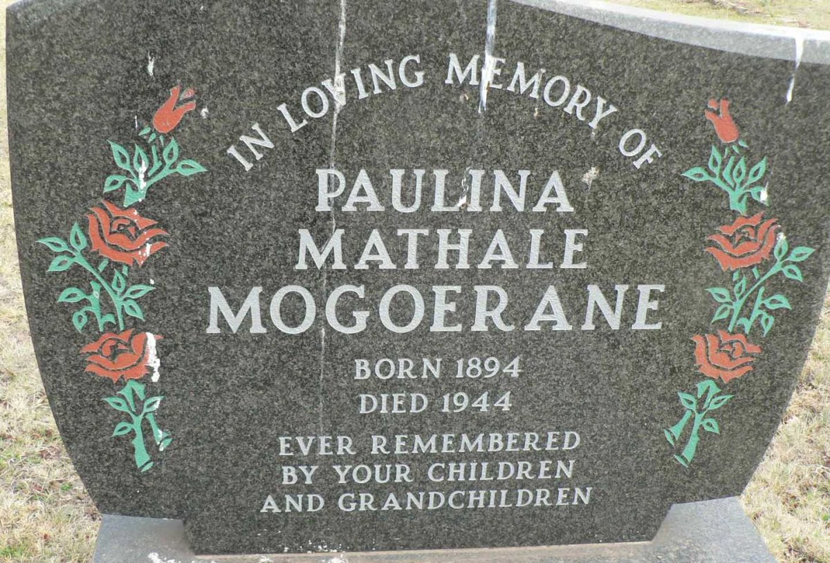MOGOERANE Paulina Mathale 1894-1944