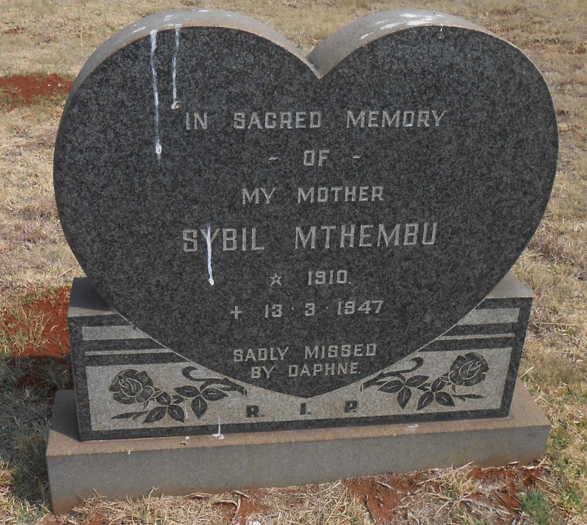 MTHEMBU Sybil 1910-1947