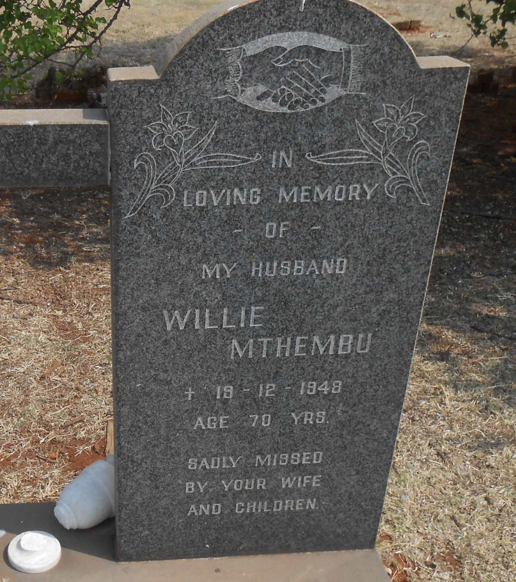 MTHEMBU Willie -1948