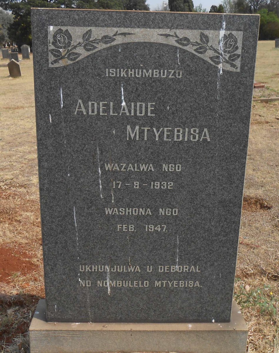MTYEBISA Adalaide 1932-1947