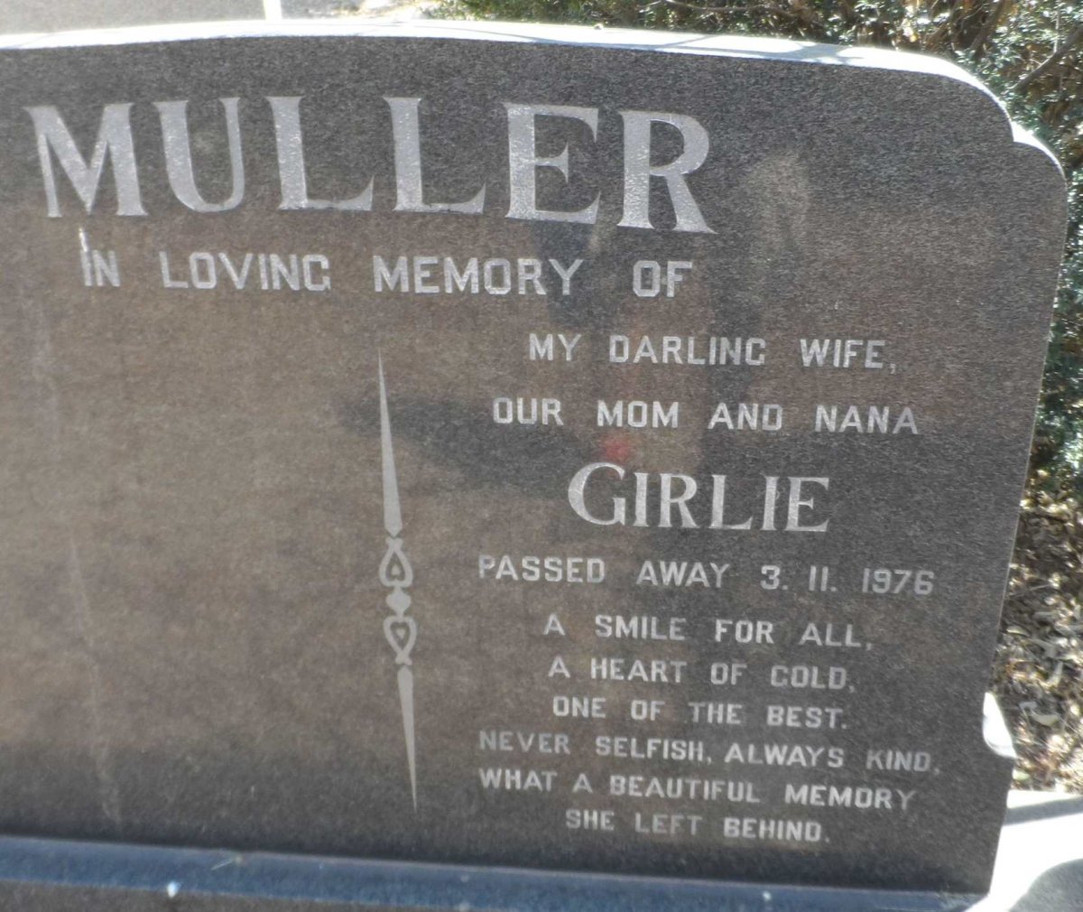 MULLER Girlie -1976