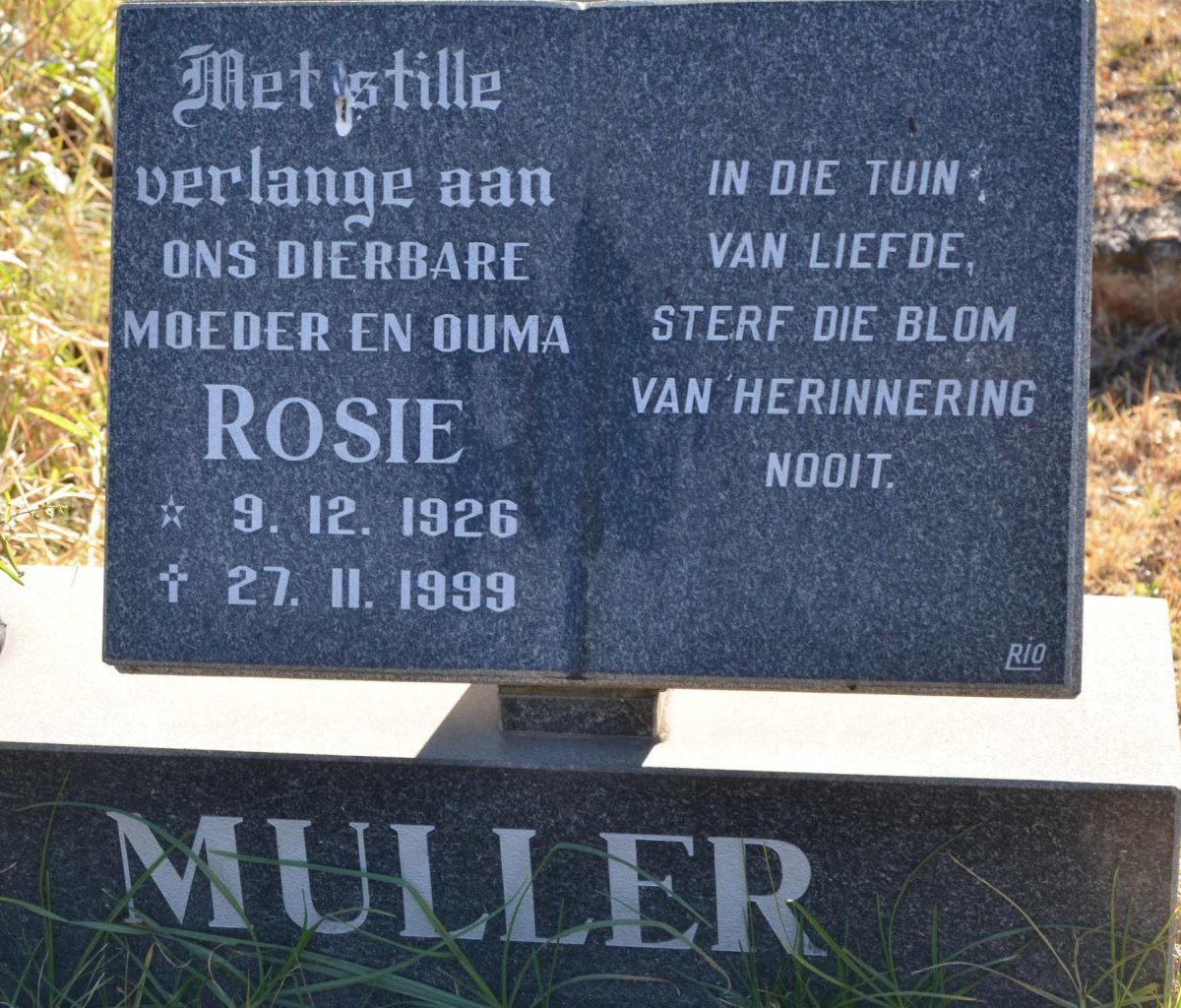 MULLER Rosie 1926-1999