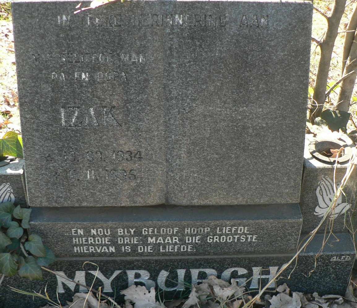 MYBURGH Izak 1934-1995