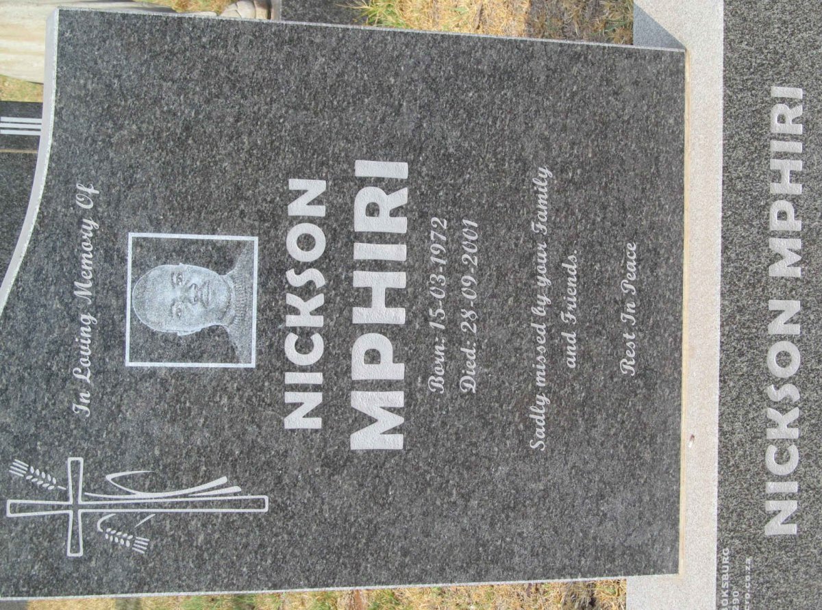 MPHIRI Nickson 1972-2001