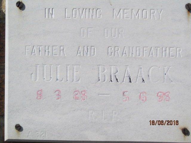 BRAACK Julie 1928-1988