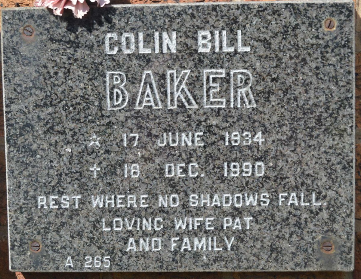 BALER Colin Bill 1934-1990