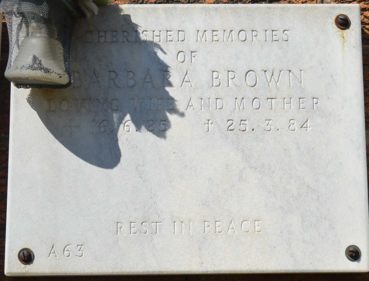 BROWN Barbara 1925-1984