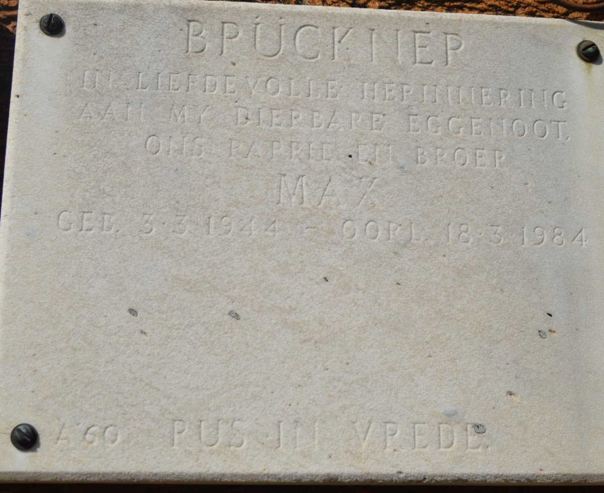 BPÜCKNER Max 1944-1984