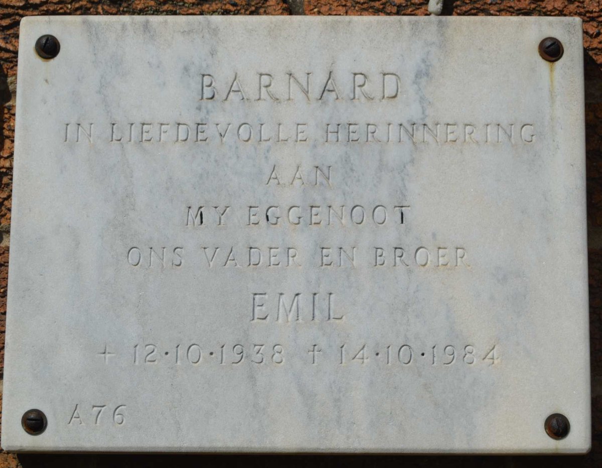BARNARD Emil 1938-1984