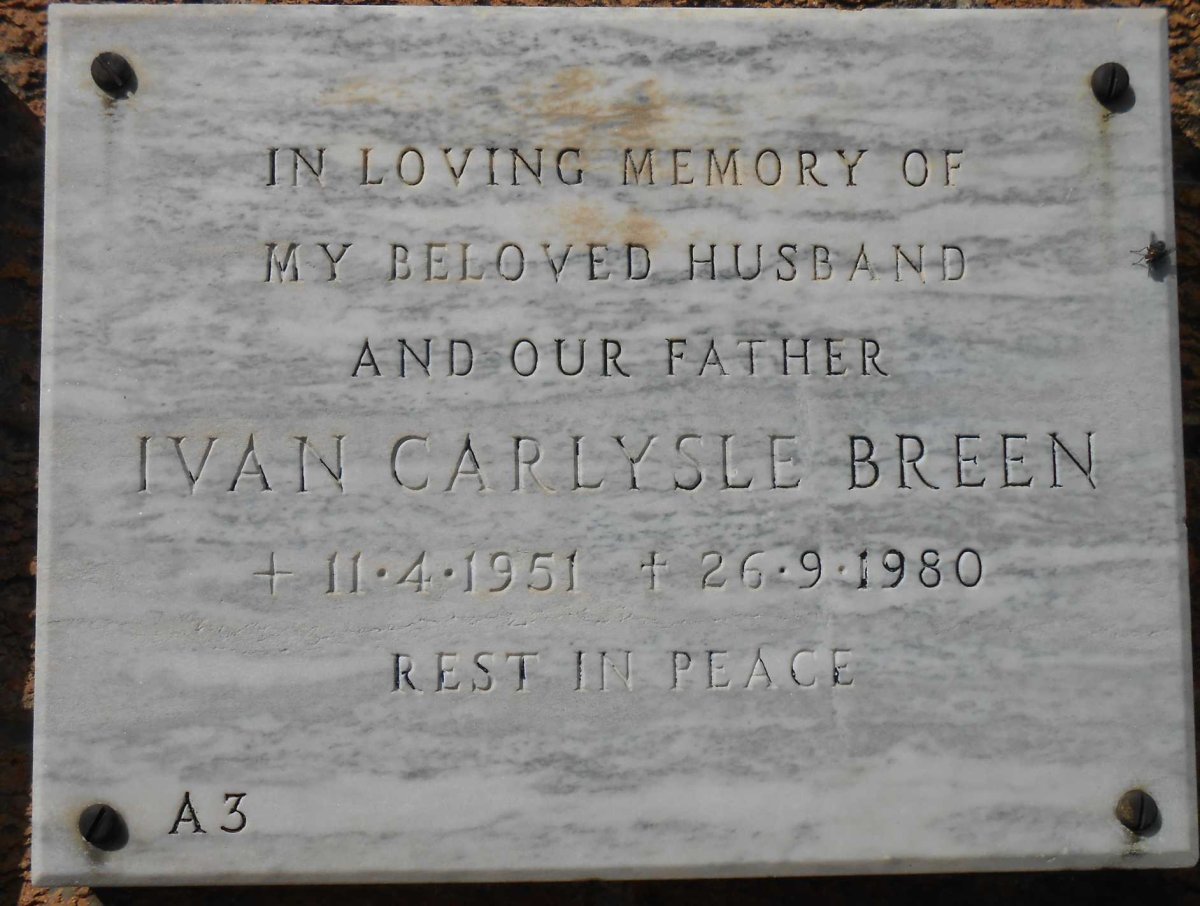 BREEN Ivan Carlysle 1951-1980