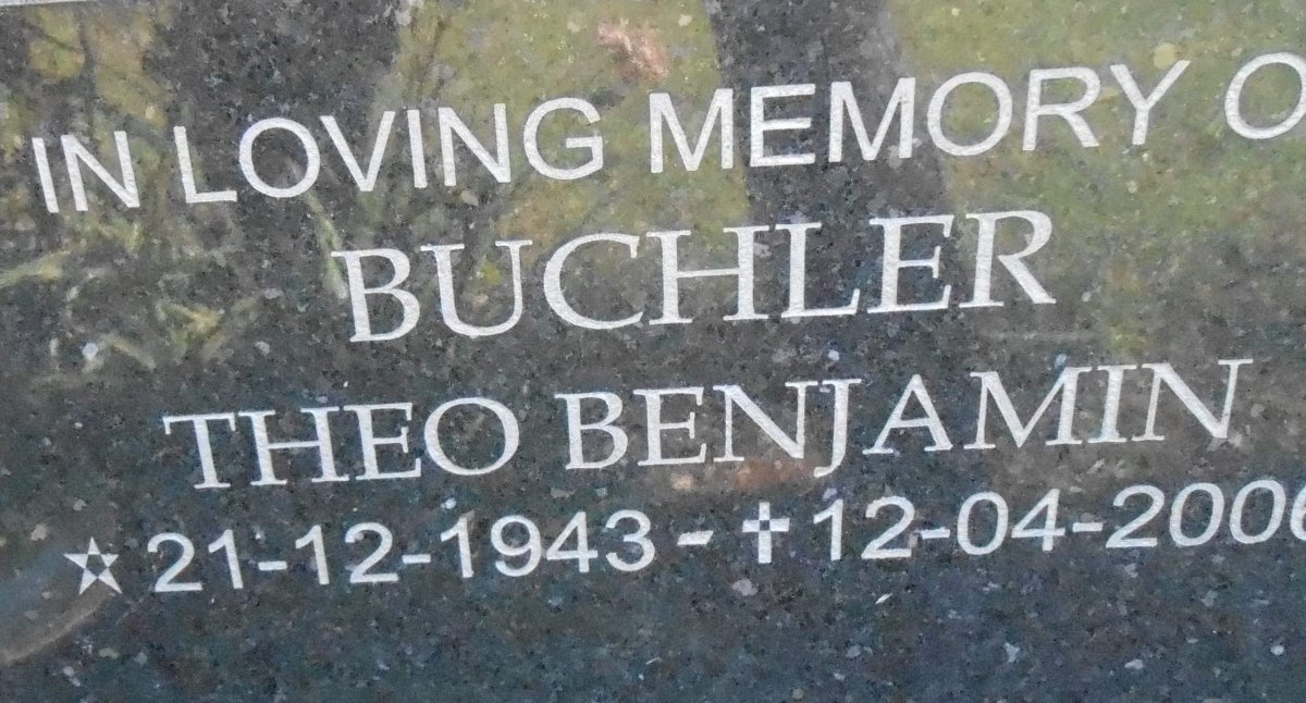BUCHLER Theo Benjamin 1943-2006