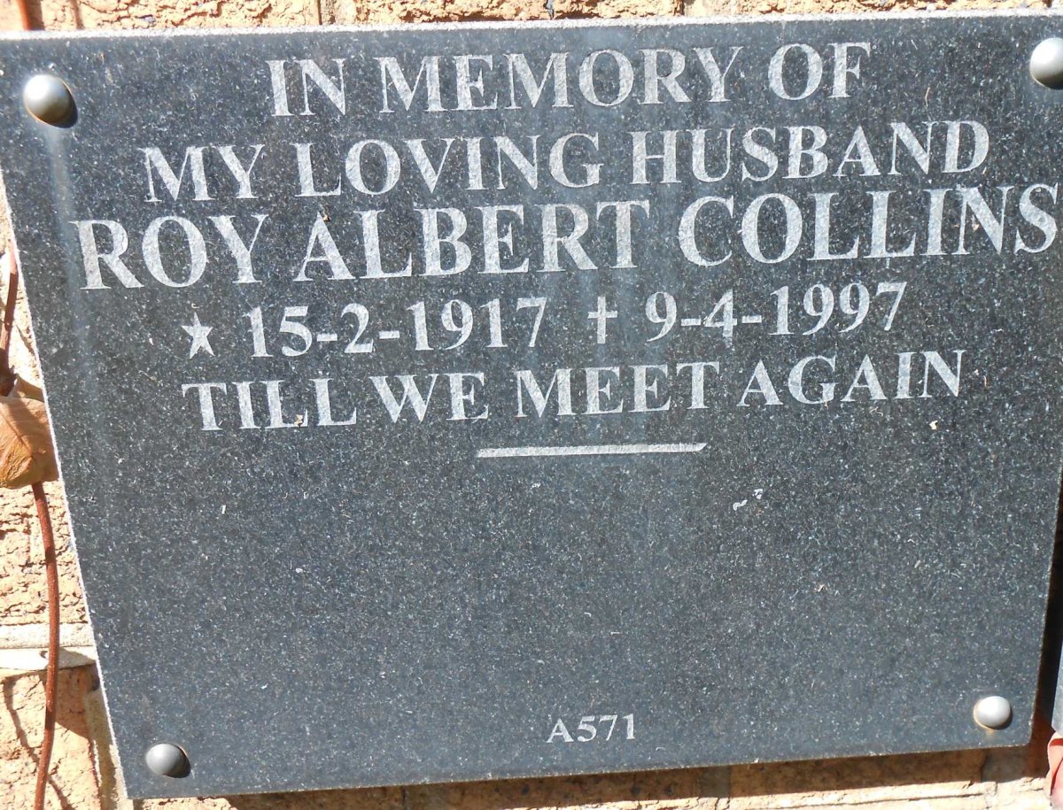 COLLINS Roy Albert 1917-1997
