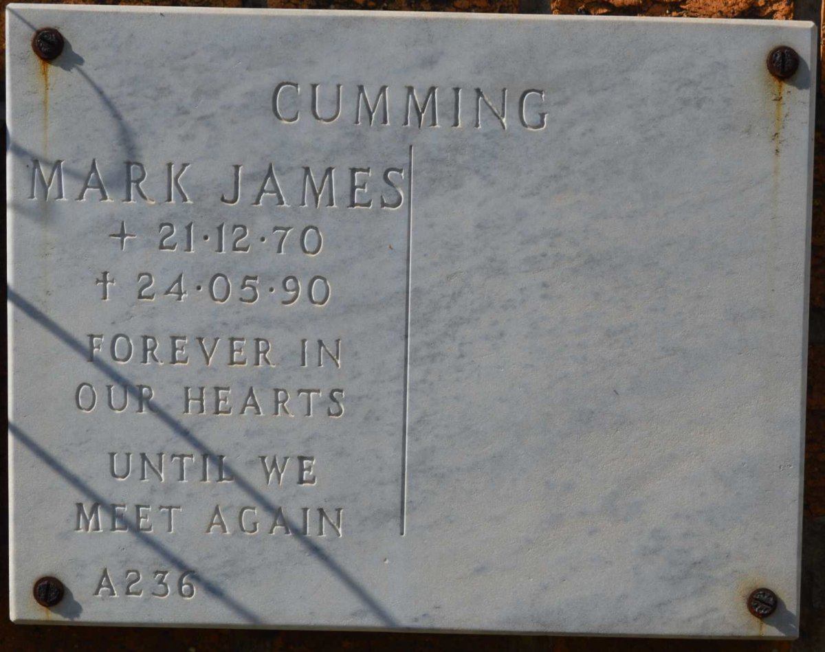 CUMMING Mark James 1970-1990