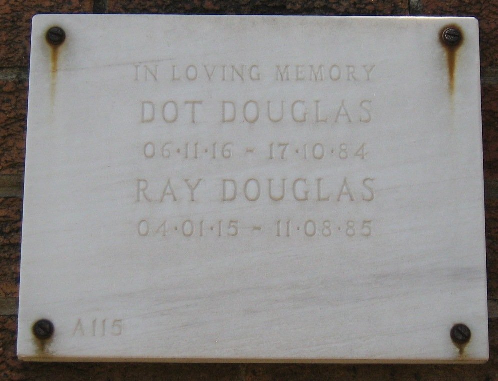 DOUGLAS Ray 1915-1985 &amp; Dot 1916-1984