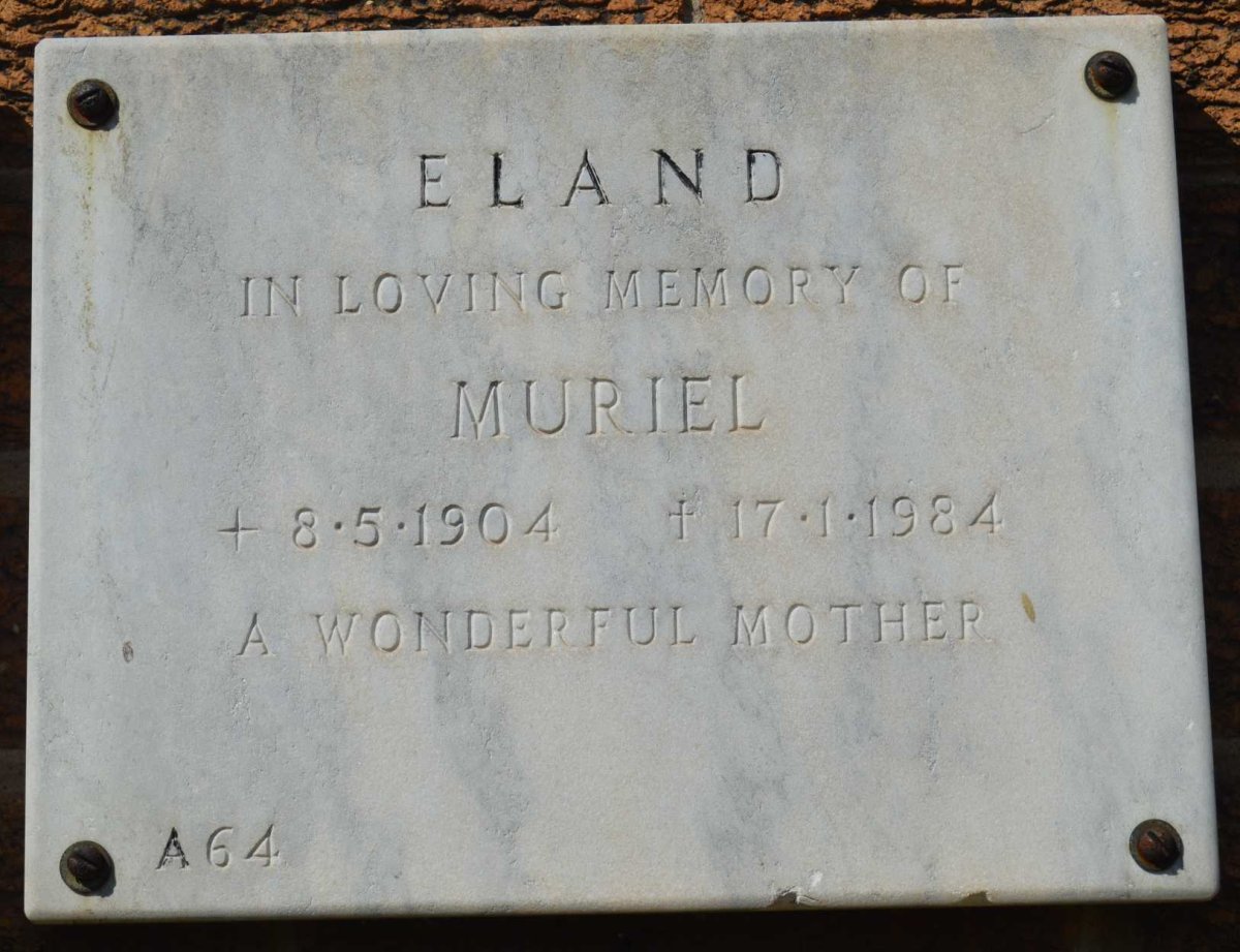 ELAND Muriel 1904-1984