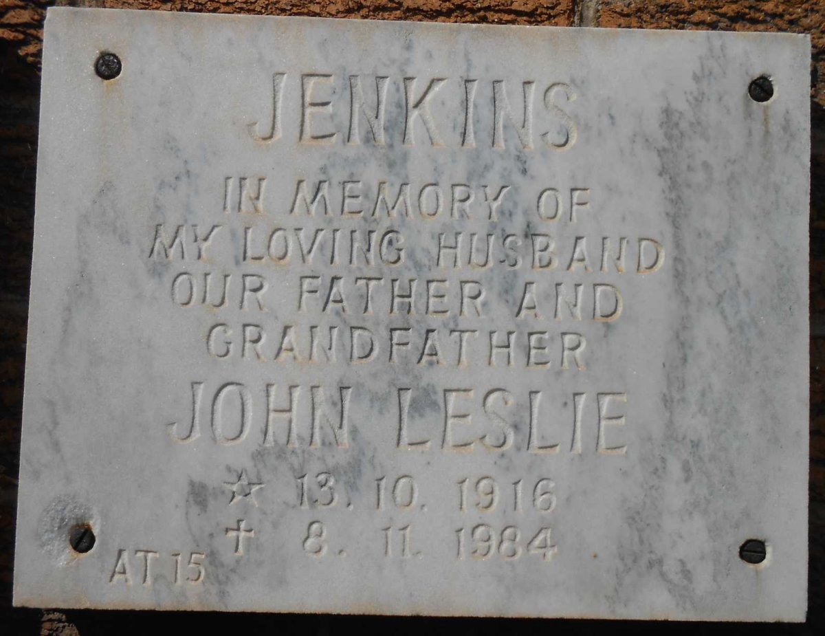 JENKINS John Leslie 1916-1984