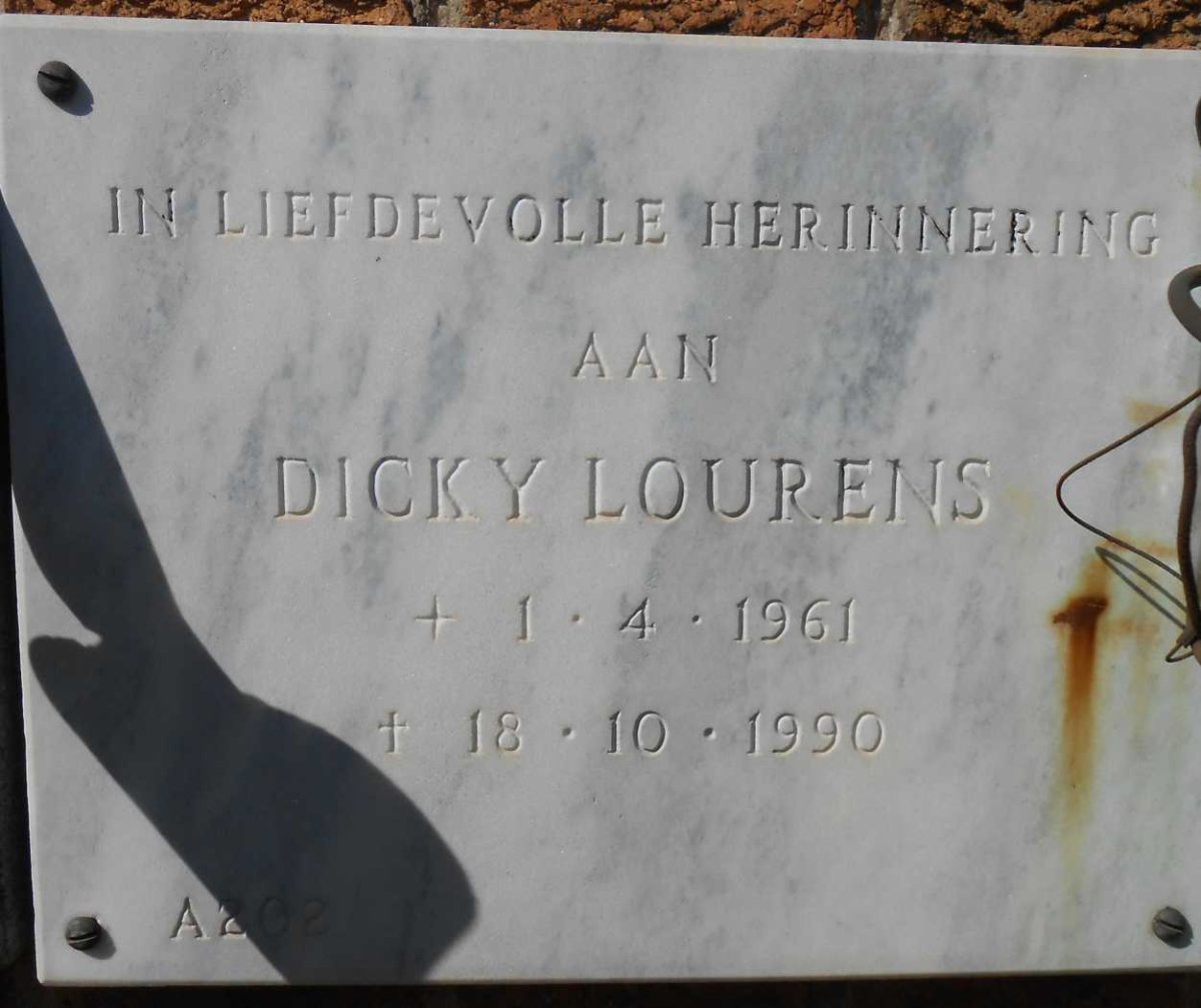 LOURENS Dicky 1961-1990