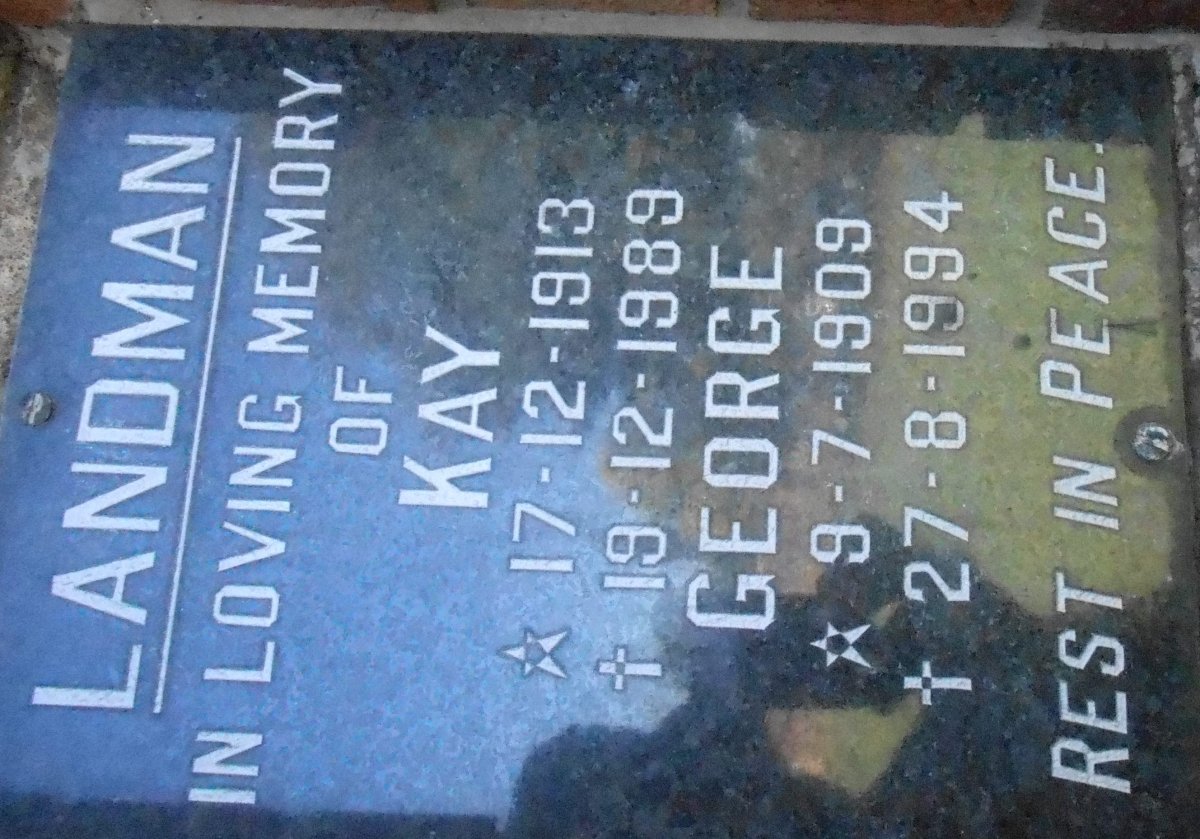 LANDMAN George 1909-1994 &amp; Kay 1913-1989