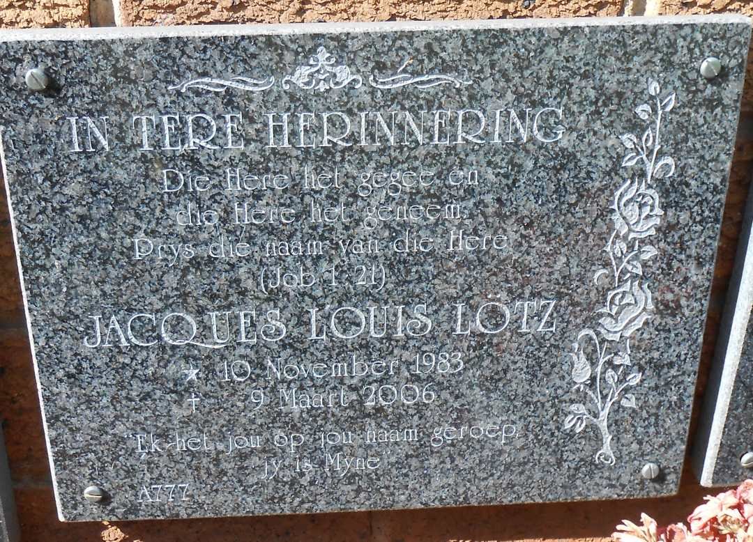 LÖTZ Jacques Louis 1983-2006
