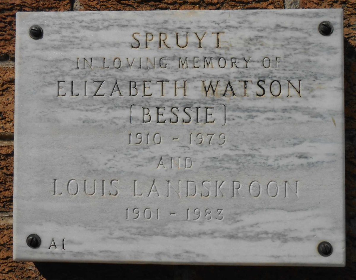 LANDSKROON Louis 1901-1983 :: SPRUYT Elizabeth Watson 1910-1979  