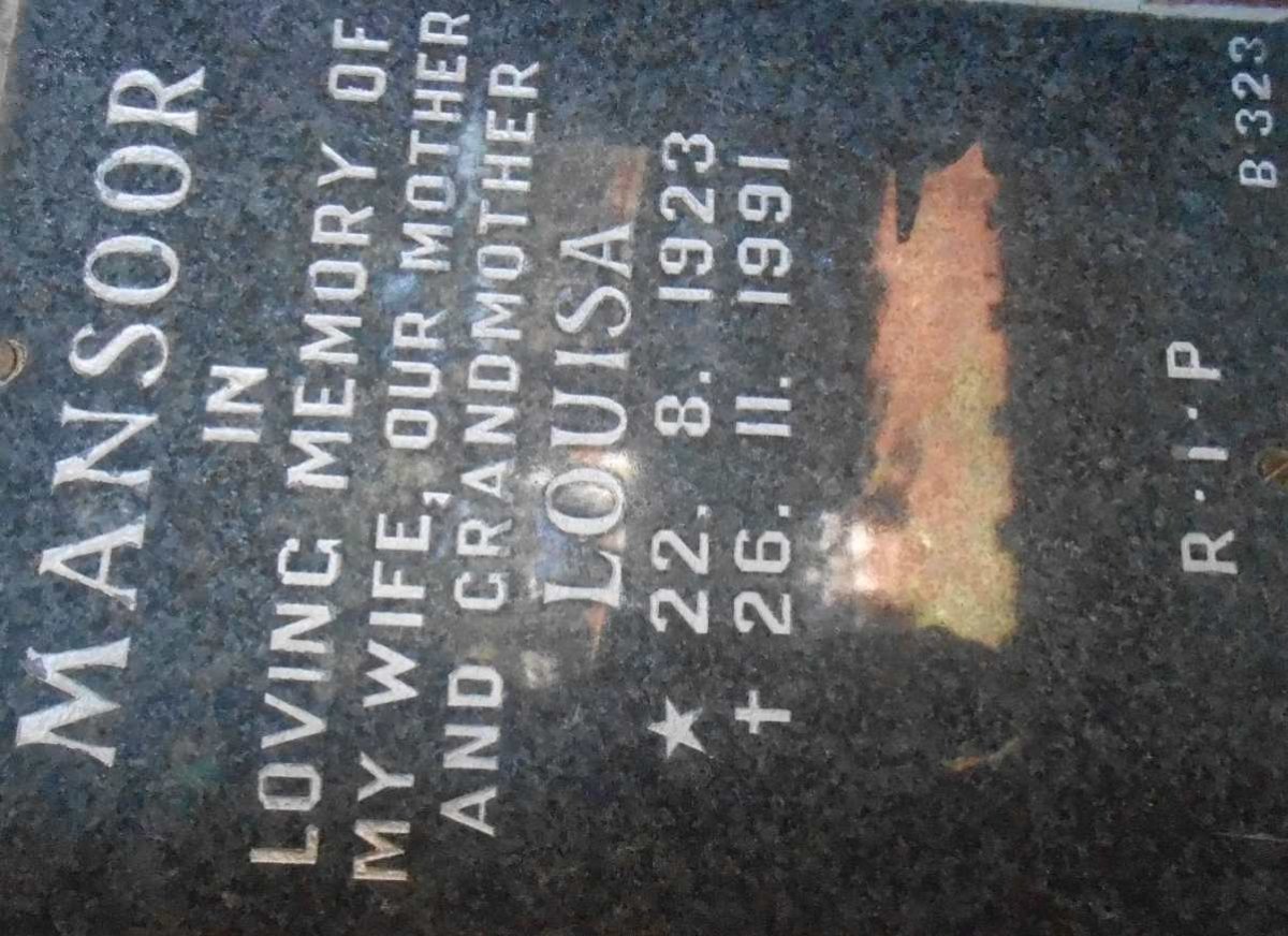 MANSOOR Louisa 1923-1991