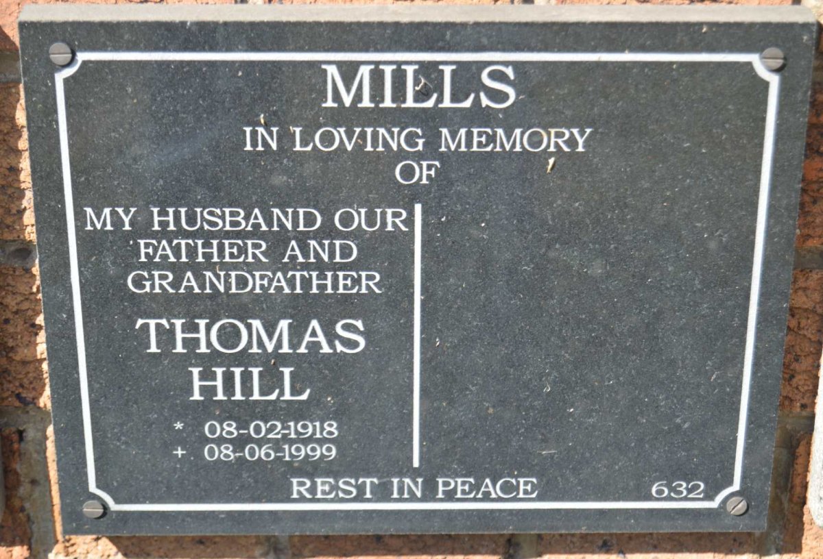 MILLS Thomas Hill 1918-1999