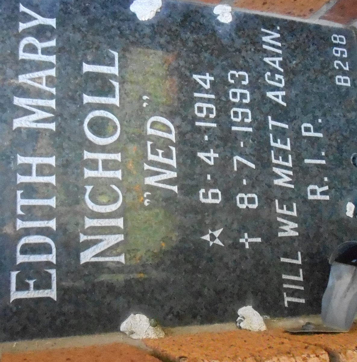 NICHOLL Edith Mary 1914-1993