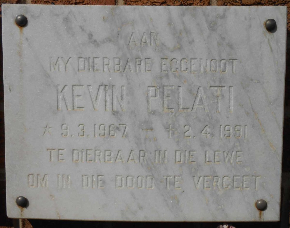 PELATI Kevin 1967-1991
