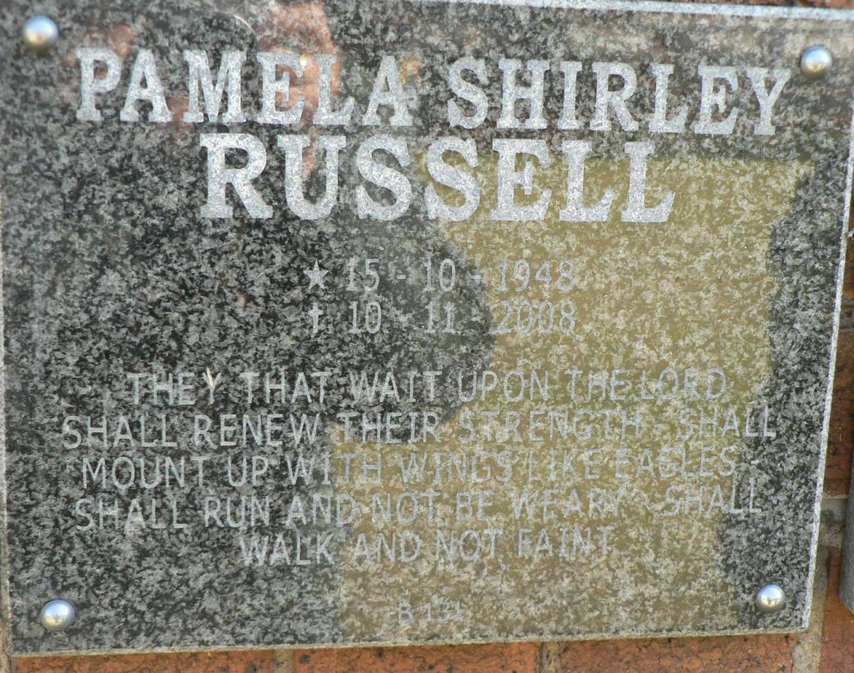 RUSSELL Pamela Shirley 1948-2008