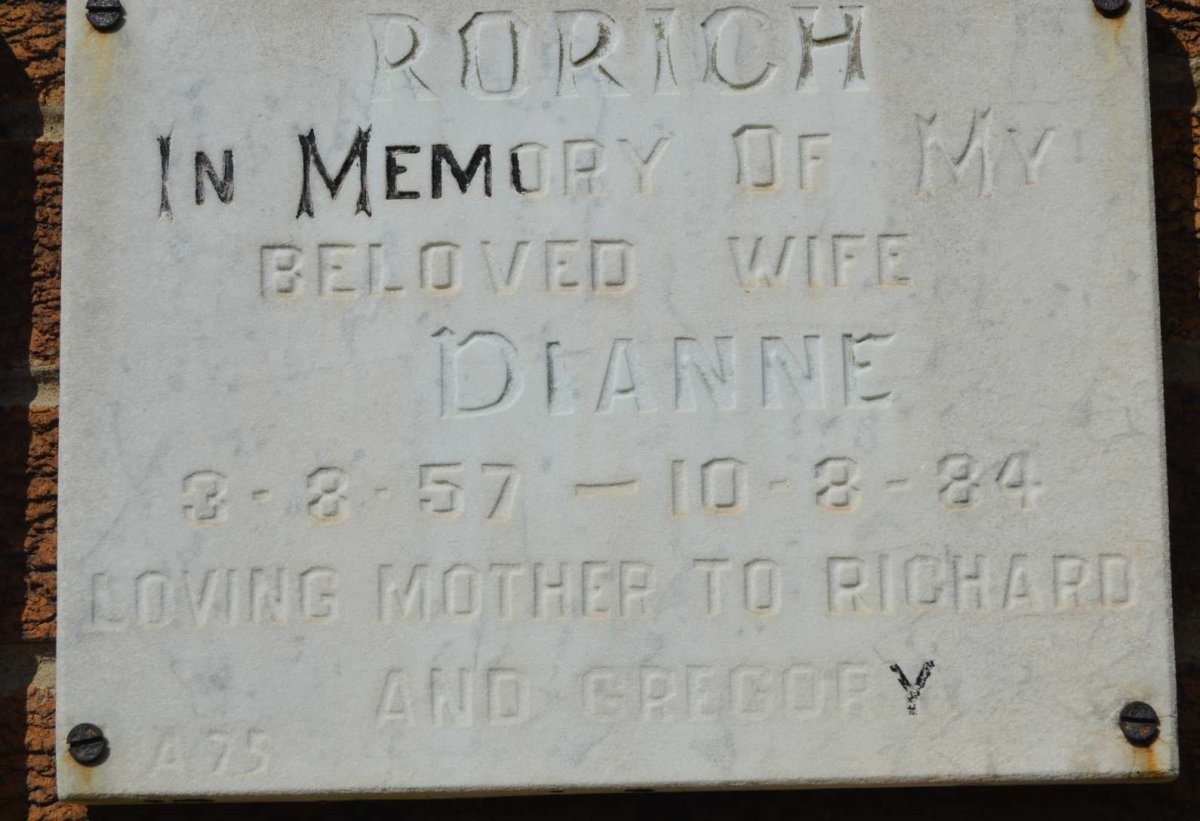 RORICH Dianne 1957-1984