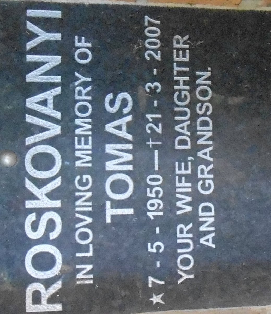 ROSKOVANYI Tomas 1950-2007