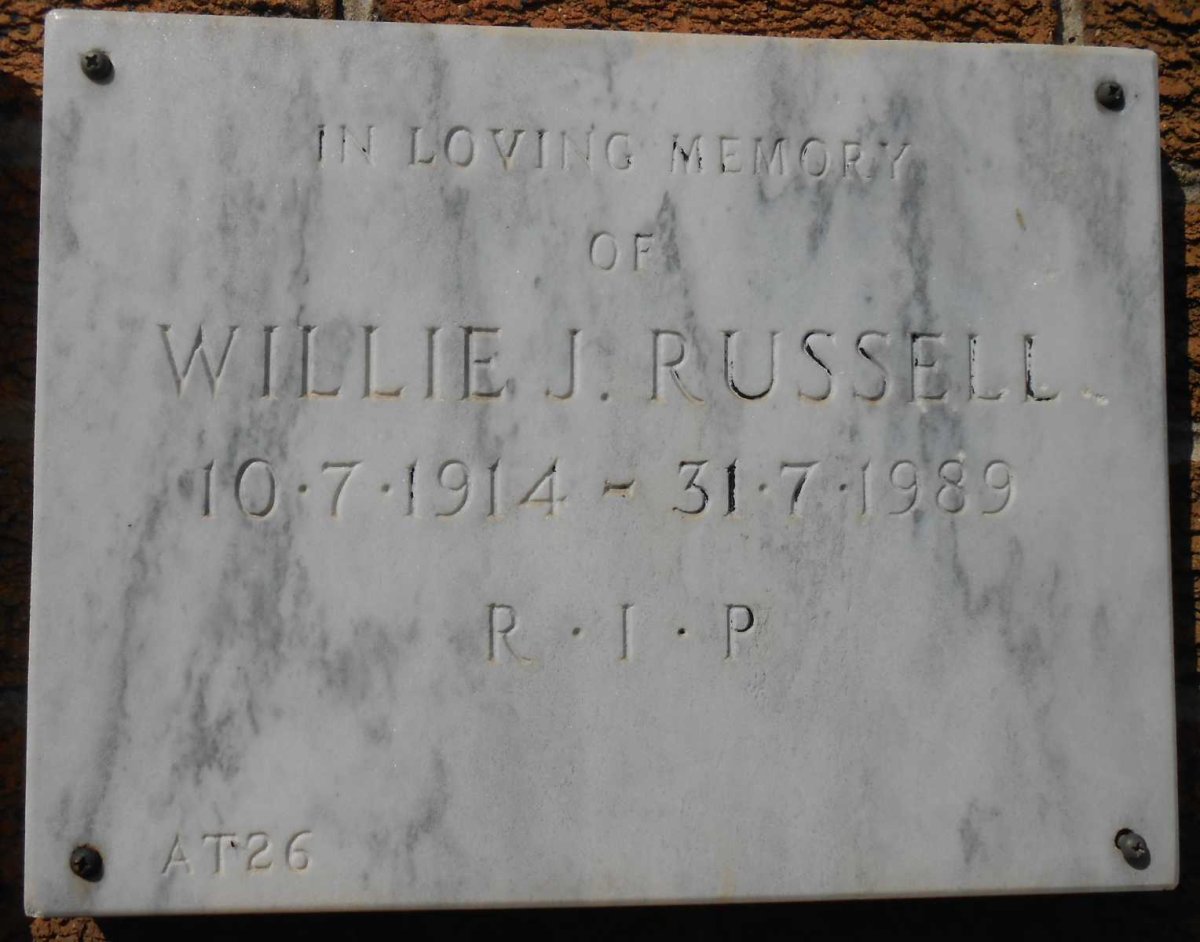RUSSELL Willie J. 1914-1989
