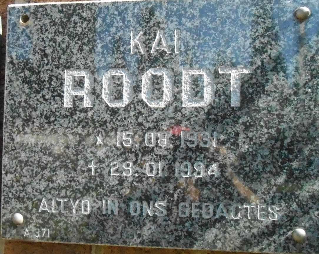 ROODT Kai 1931-1994