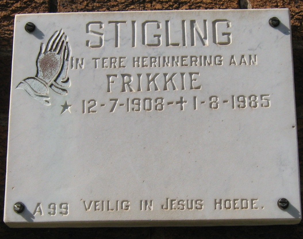 STIGLING Frikkie 1908-1985