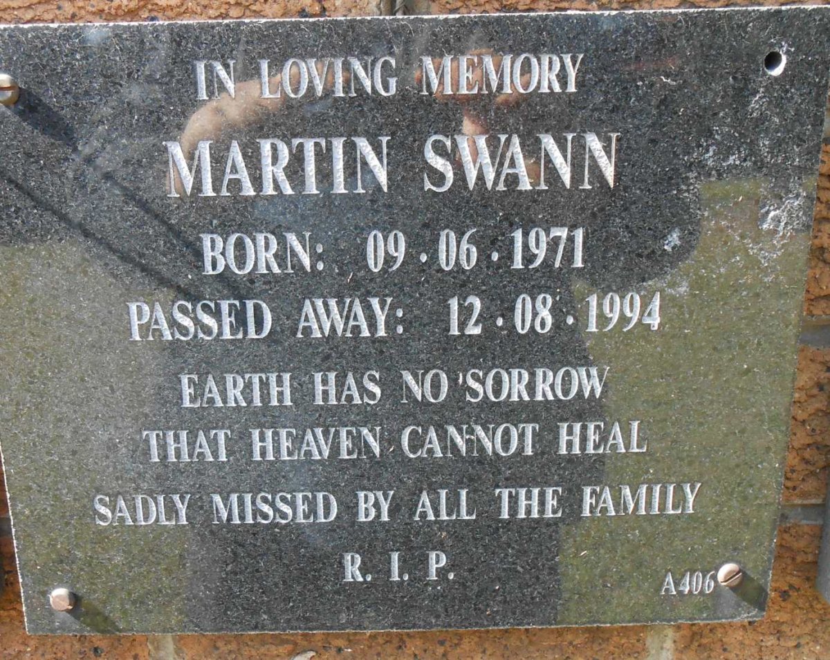 SWANN Martin 1971-1994