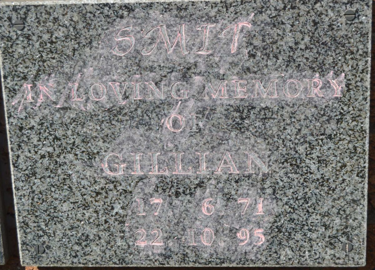 SMIT Gillian 1971-1995