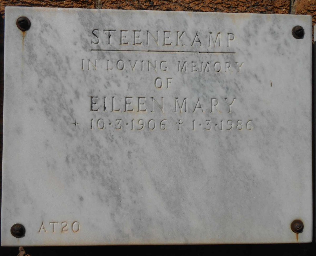 STEENEKAMP Eileen Mary 1906-1986
