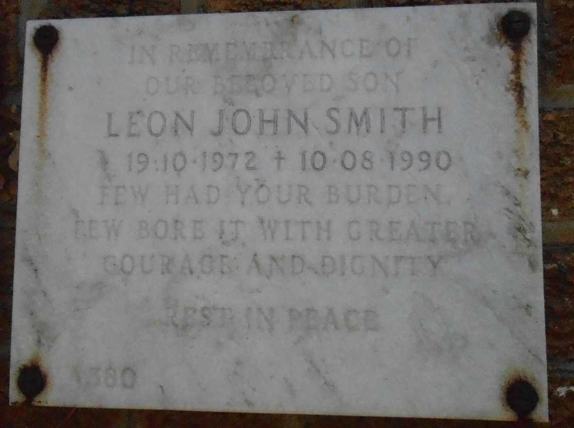 SMITH Leon John 1972-1990