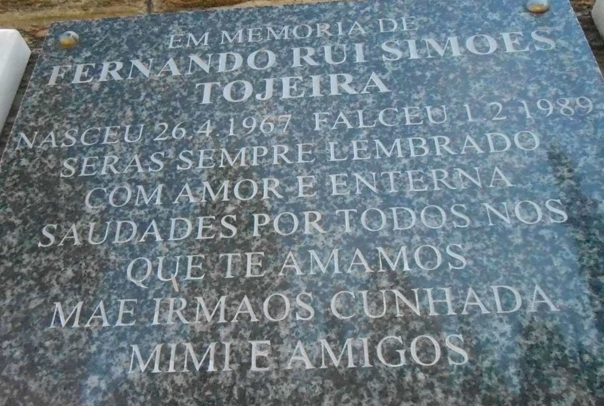 TOJEIRA Fernando Rui Simoes 1967-1989