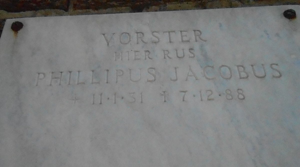 VORSTER Phillipus Jacobus 1931-1988