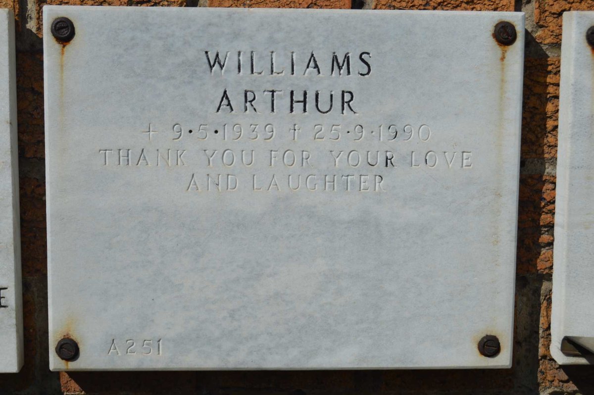 WILLIAMS Arthur 1939-1990