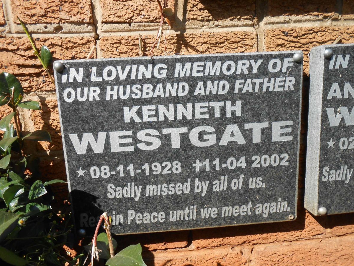 WESTGATE Kenneth 1928-2002